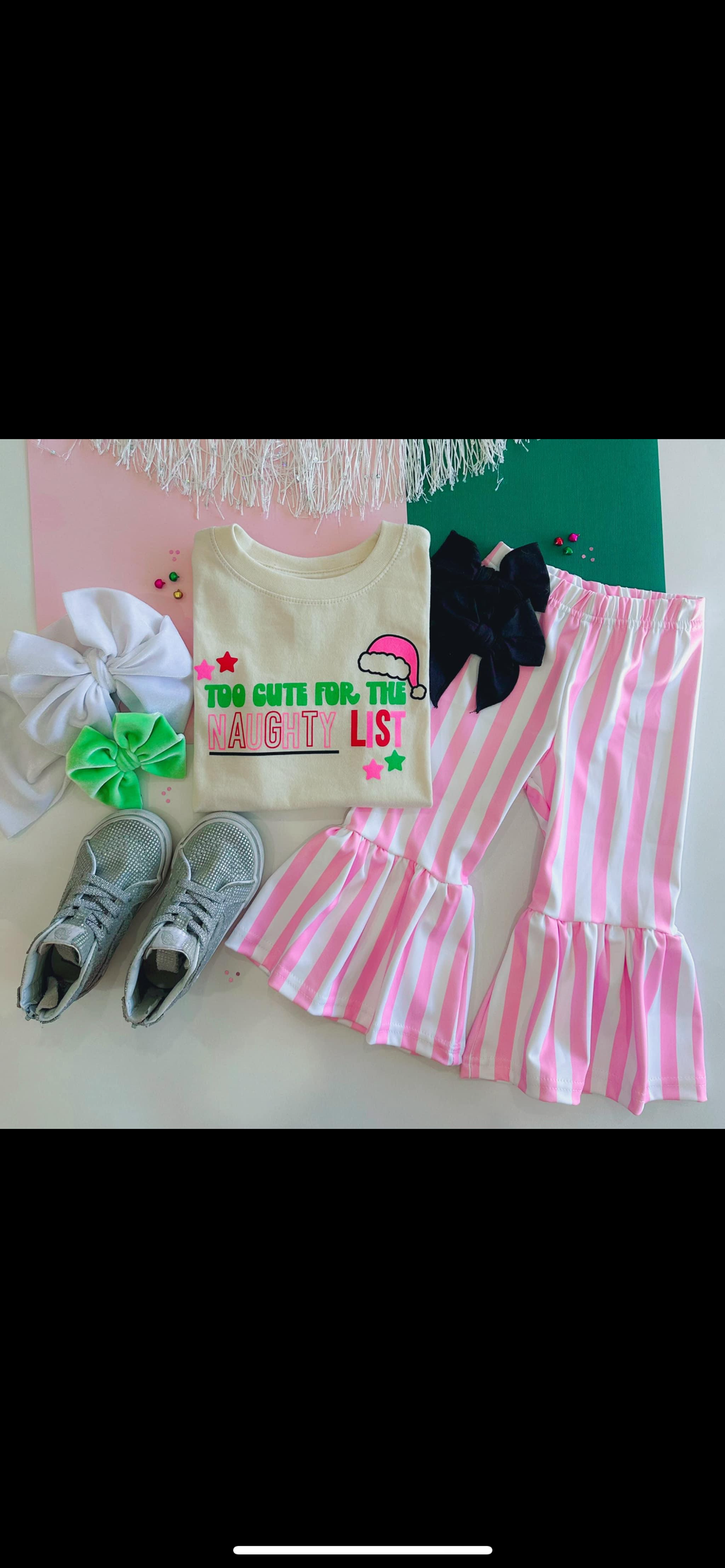 Pink striped bells 🩷