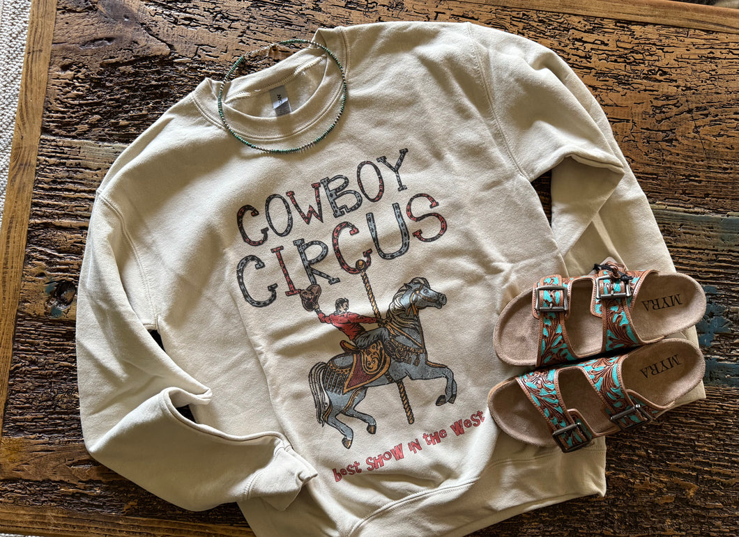 Cowboy circus crew