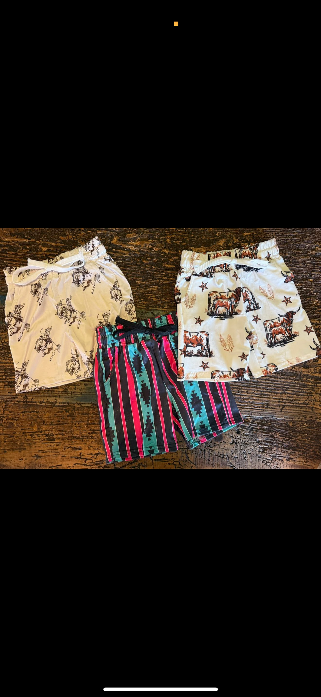 Western boys lounge shorts