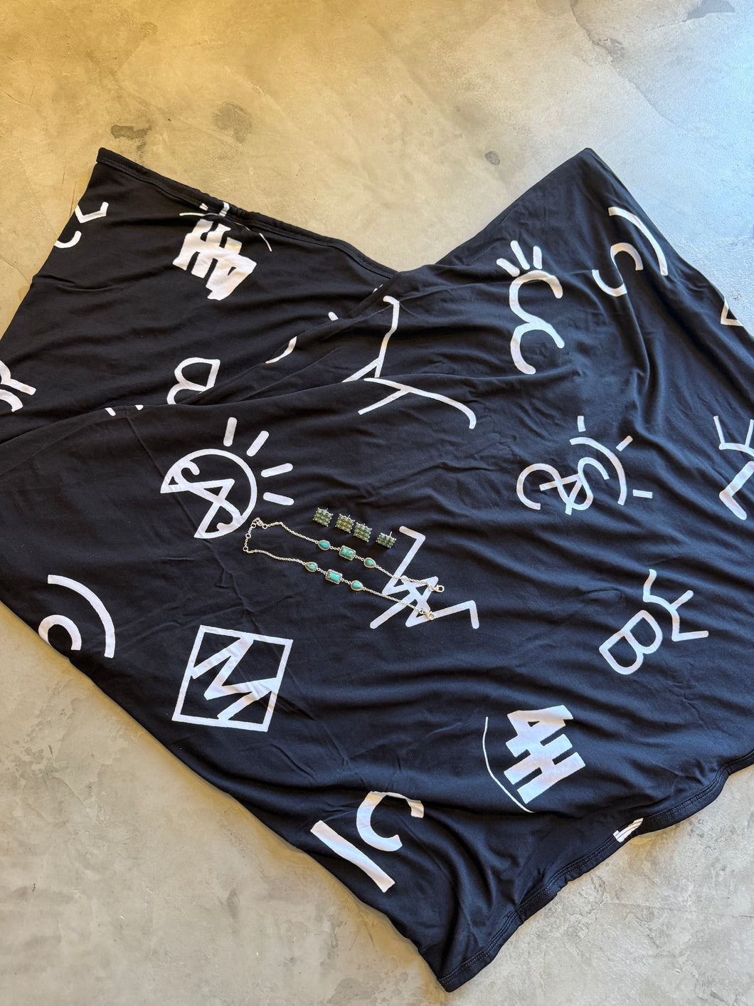 Large branded bamboo blanket